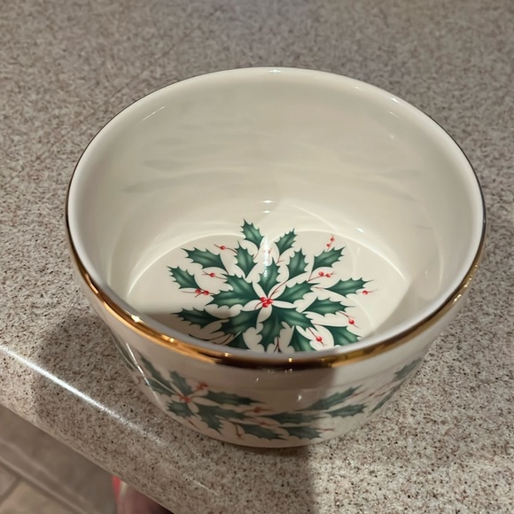 Lenox Holiday dip bowl with spreader New in box - Picture 2 of 6